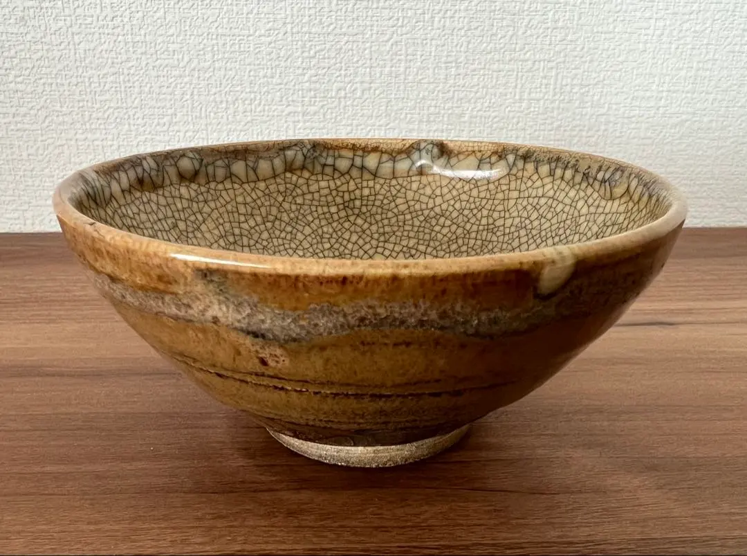 Thumbnail of Izumo ware teabowl, tea ceremony utensils, with potter's mark, with box, with cloth