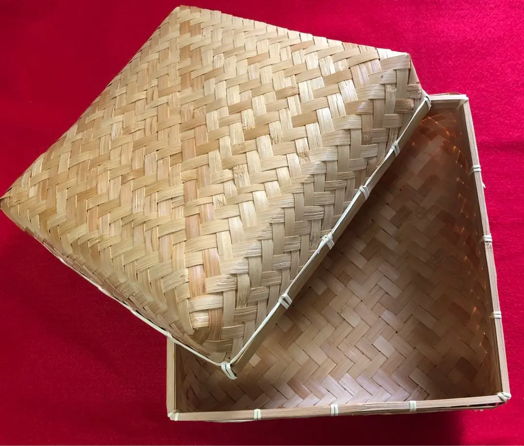 Thumbnail of Bamboo storage box with lid