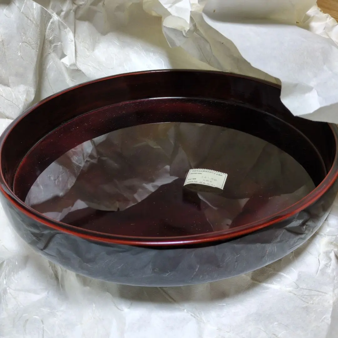 Thumbnail of Urushi lacquer finish, natural wood tray
