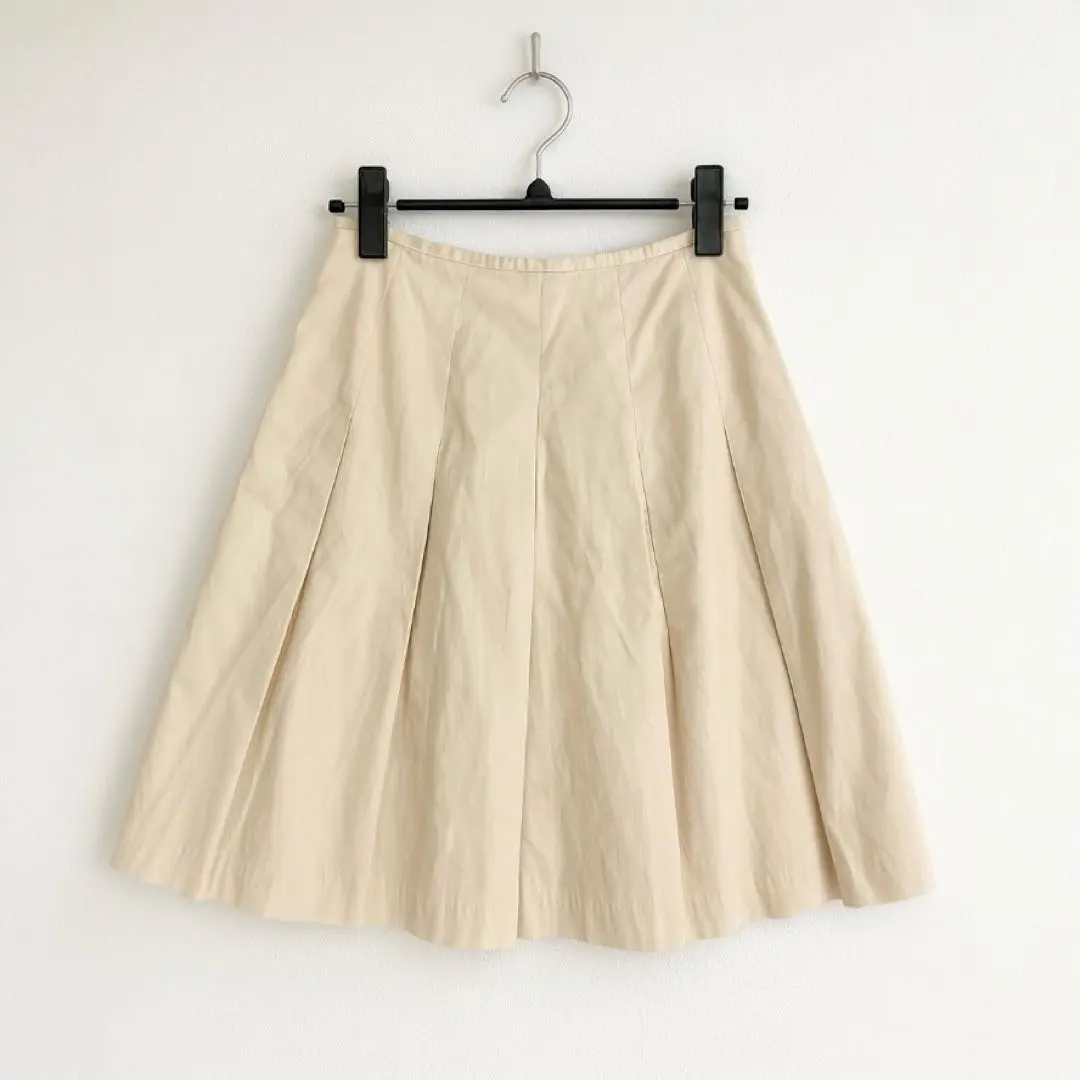 全新未使用附吊牌✨️JUNKO SHIMADA✨百褶裙 膝下長 米色 的縮圖