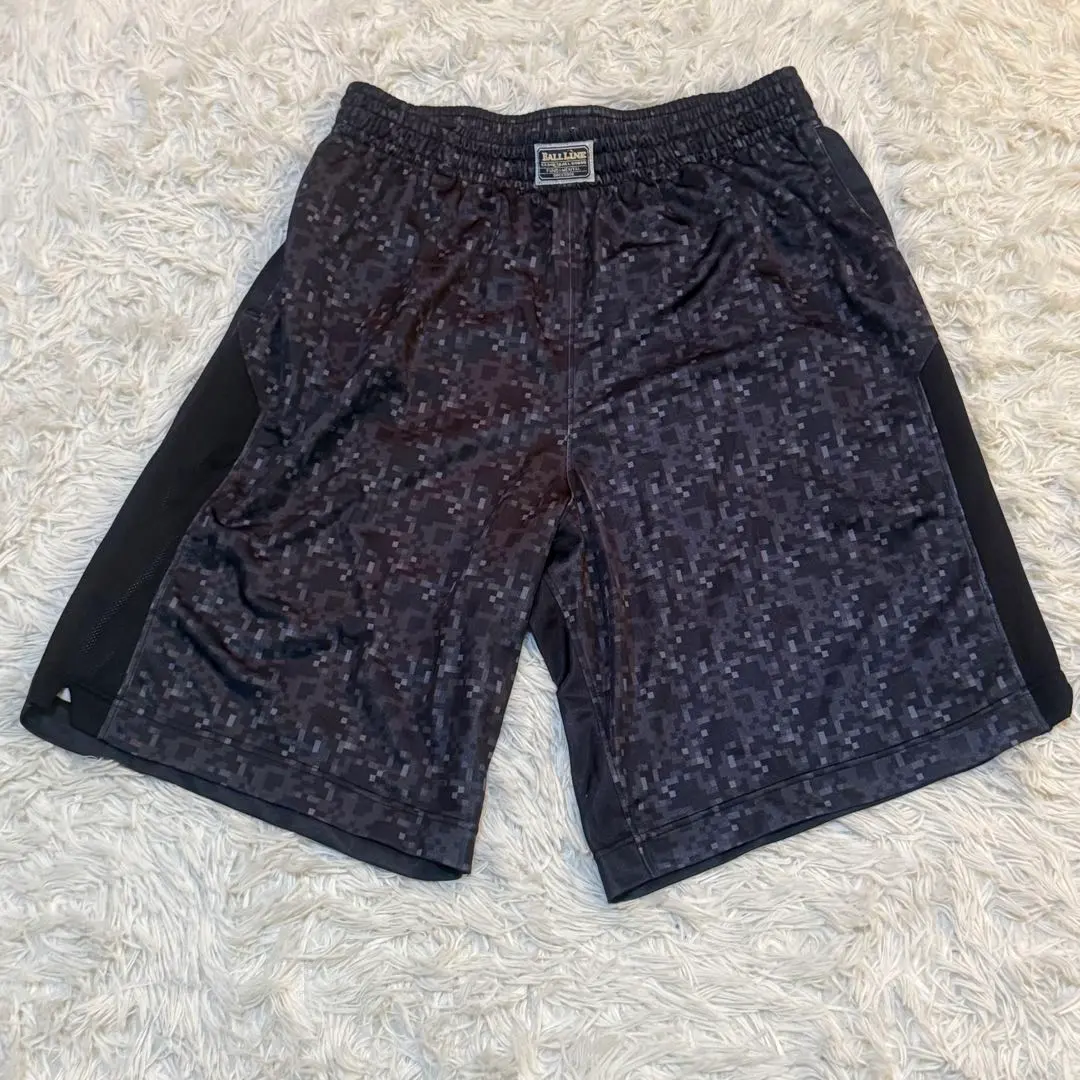 BALL LINE 籃球褲 2XL 黑色數位迷彩 男款 練習服 的縮圖