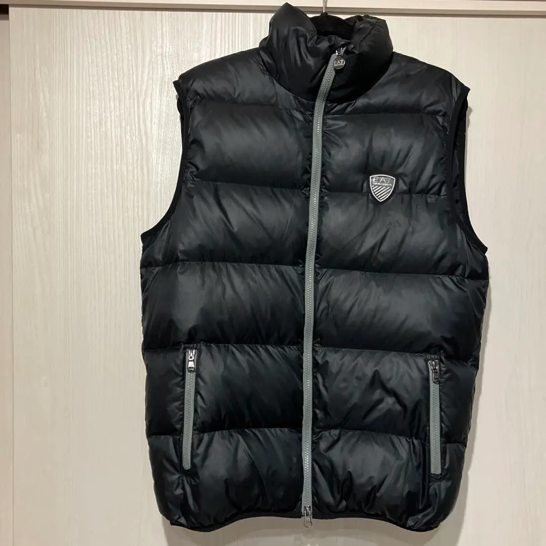 『希少』　エンポリオアルマーニ ダウンベスト　キルティング　グレー　【S】 2025年最新】EMPORIO ARMANI メンズ ダウンベスト・キルティング