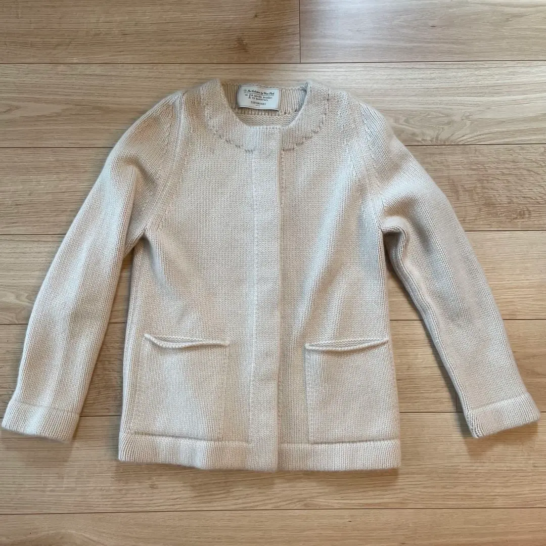 美品✨ YURI PARK ユリパーク　カーディガン クルーネック レアーリ 白 美品✨ YURI PARK ユリパーク カーディガン クルーネック