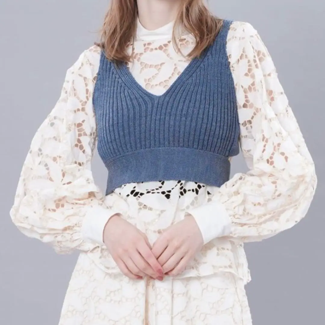 未使用♡ 2023SS フミエタナカ メッシュフリルキャミ ティアード 1 FUMIE=TANAKA / mesh frill OP | JURK shop tokyo