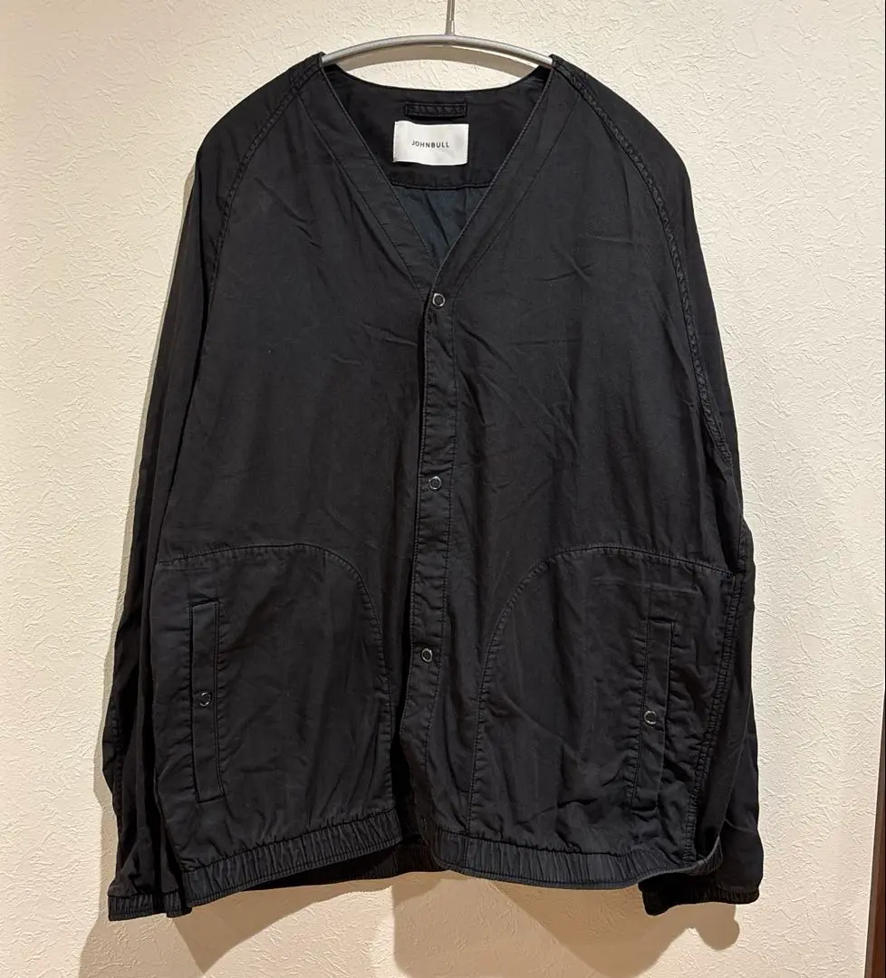 定価¥35200- JOHNBULL ヴィンテージ生地ノーカラージャケット Johnbull JOHNBULL（ジョンブル） ノーカラージャケット