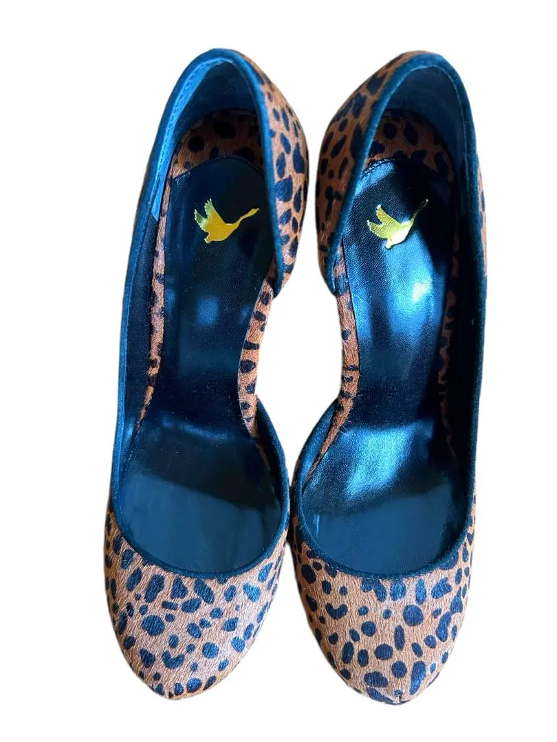 Thumbnail of ♦︎TSURU by MARIKO OIKAWA Harako Leopard Print Pumps