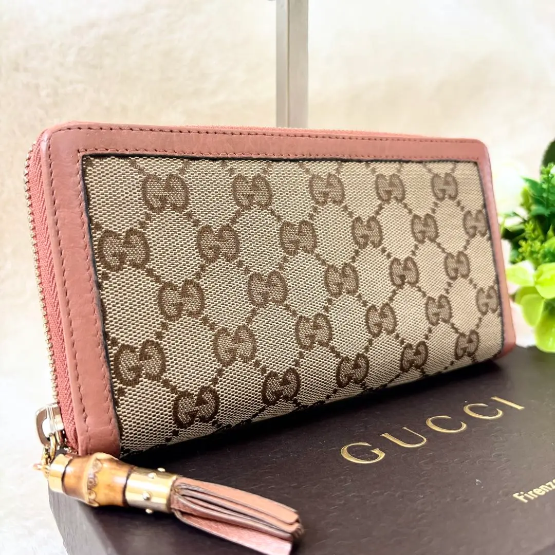 2025年最新】GUCCI グッチ GGキャンバス バンブー ラウンド