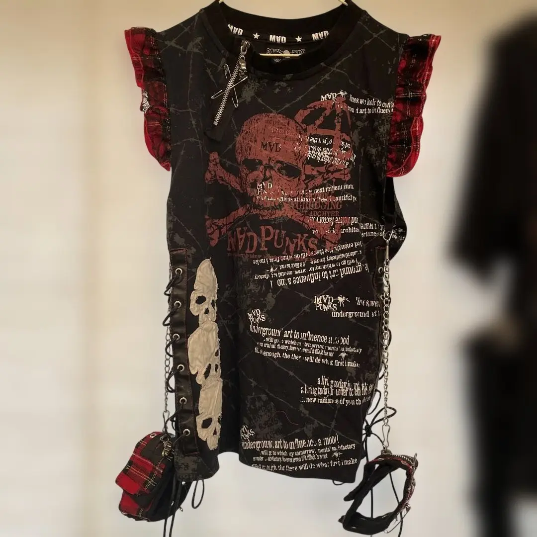 ☆Y2K☆マッドガールMAD PUNKS スカルプリントシャツ 2025年最新】Mad Punk トップスの人気アイテム - メルカリ