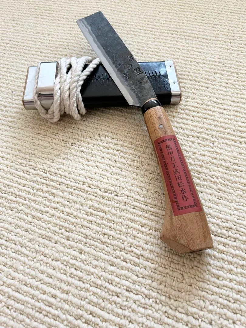 新見 松水 武田刃物 備中手打 キリツケ　大菜切包丁　調理器具 料理包丁 希少 2025年最新】新見 松水の人気アイテム - メルカリ