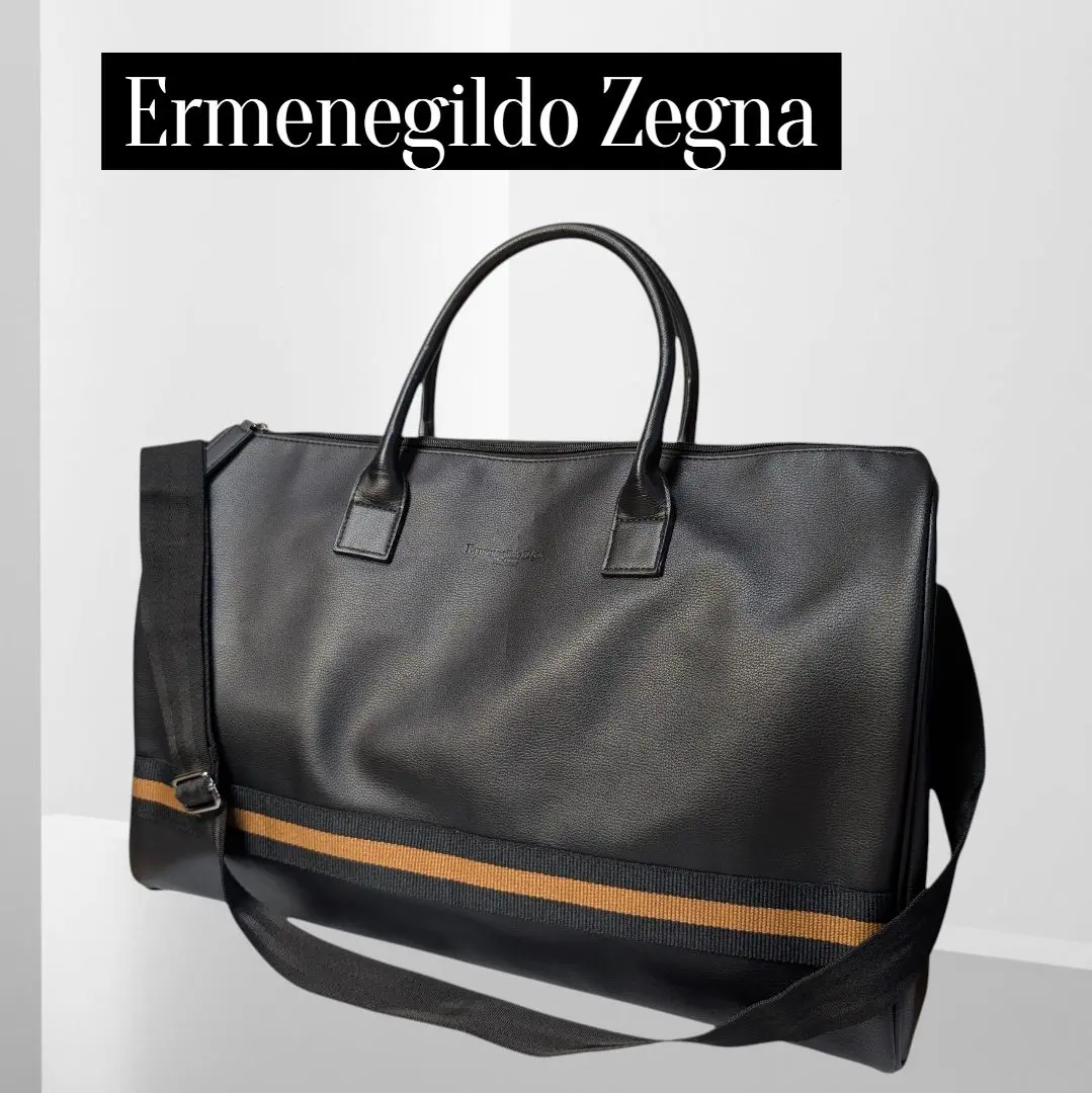 ⭐️極美品⭐️ Ermenegildo Zegna ボストンバッグ　ビジネスバッグ 2025年最新】Ermenegildo Zegna ボストンバッグ・旅行用バッグの