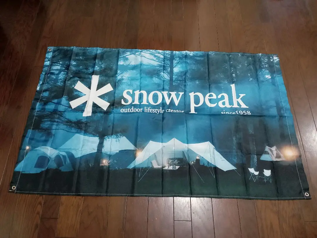 SnowPeak｜雪峰祭限定　フラッグガーランド＋タープフラッグ　カーキセット 廃盤希少リビングシート雪峰祭限定フラッグガーランド！希少