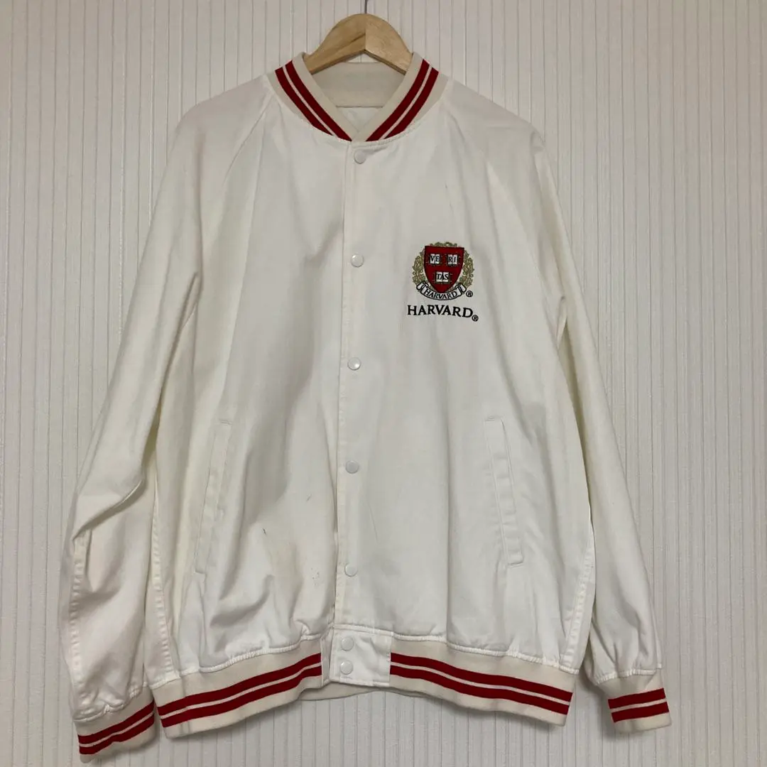 スタジャン　HARVARD UNIVERSITY ハーバードユニバーシティ　L XL 新品 タグ付 GU 公式 ハーバード大学 スタジアムジャンパー