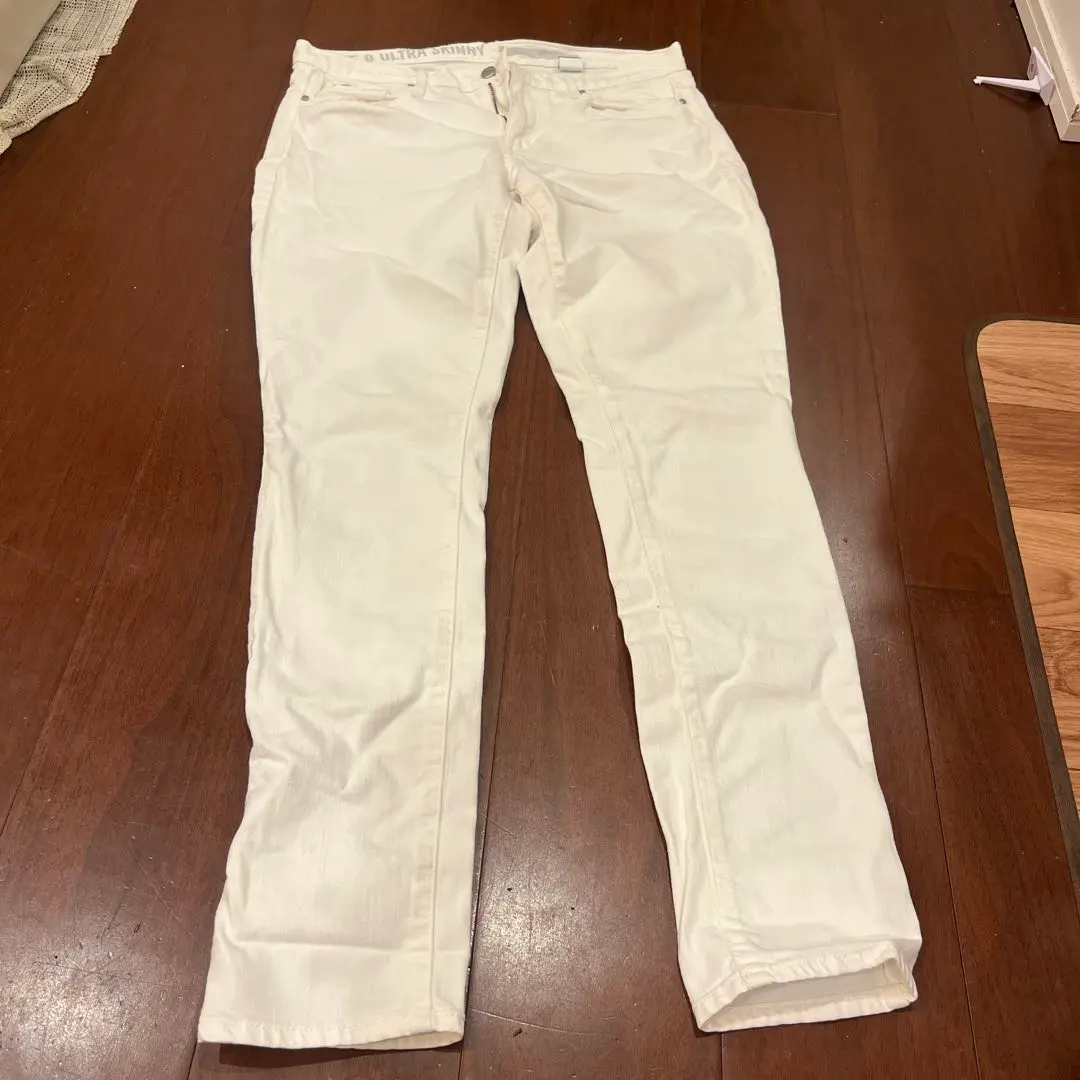 Thumbnail of DKNY White Denim Pants, Size 8