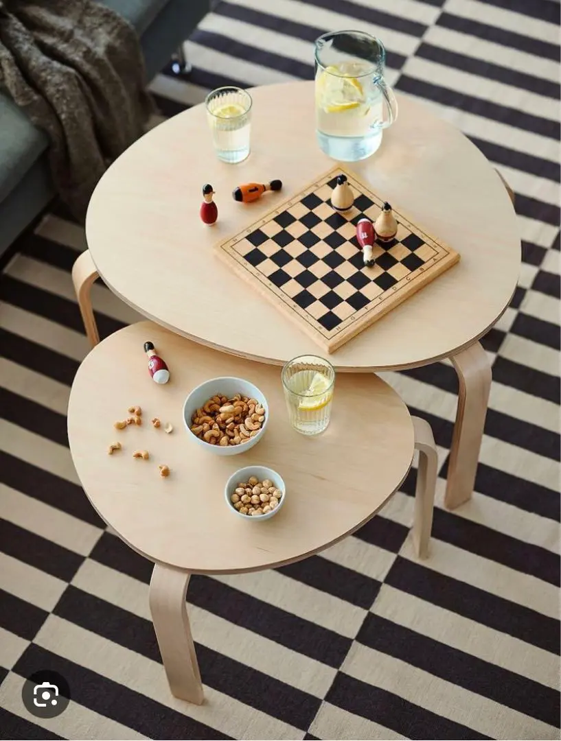 IKEA SVALSTA ネストテーブル 2点セット ホワイトステイン 美品】 IKEA SVALSTA ネストテーブル2点セット ホワイト - メルカリ