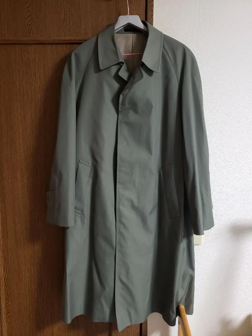 ロベルタディカメリーノ　メンズ　カシミヤ100％　ステンカラーコート　チャコール ロベルタディカメリーノ メンズ カシミヤ100％ ステンカラー
