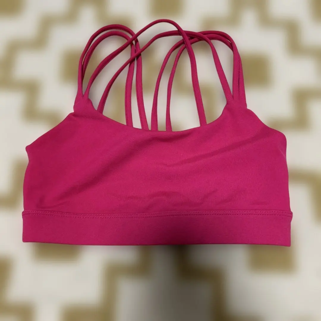 Thumbnail of GapFit Pink Strappy Back Bra Top XXS Innerwear