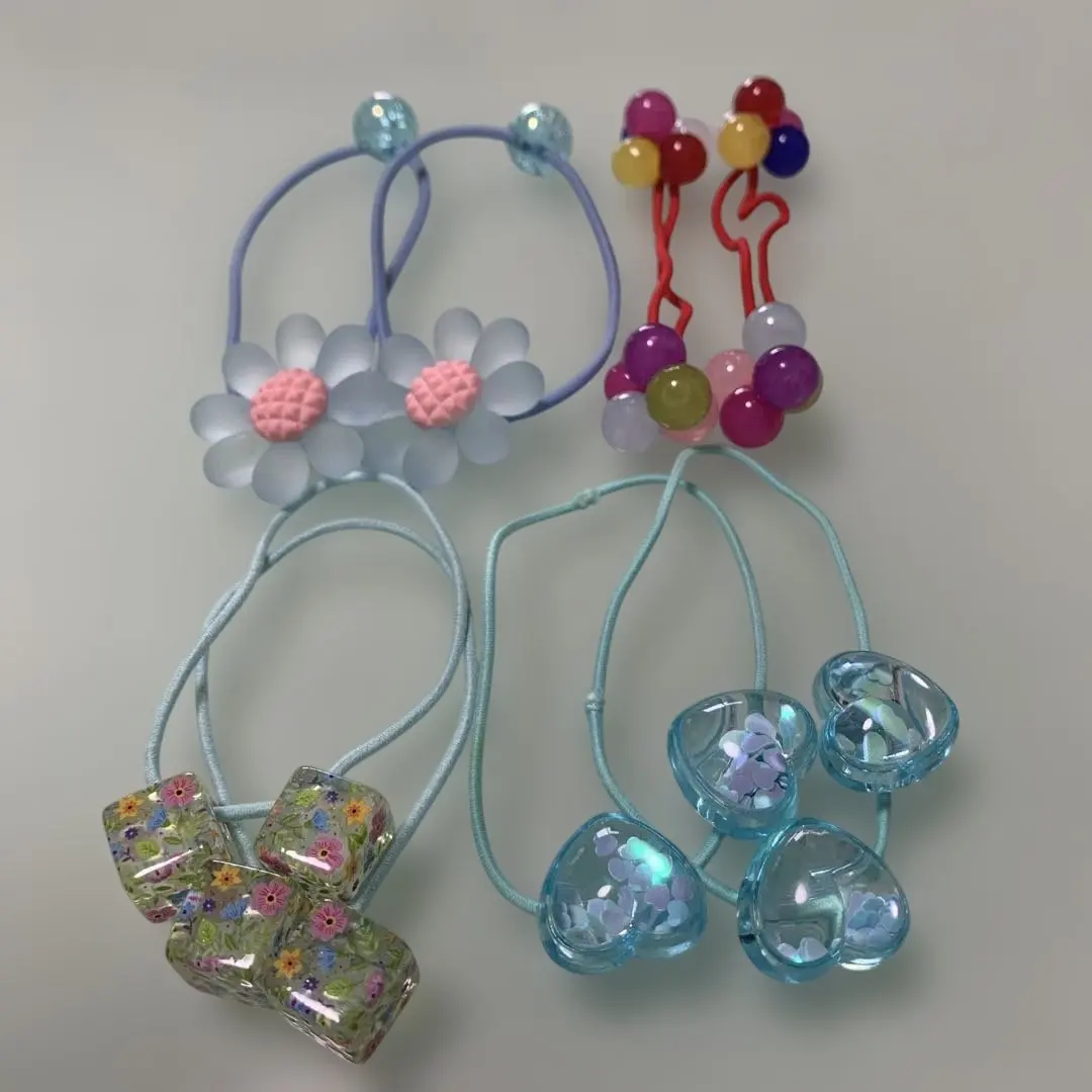 Thumbnail of [Price Reduced] Cute! Colorful Hair Ties Hair Accessories Set of 4