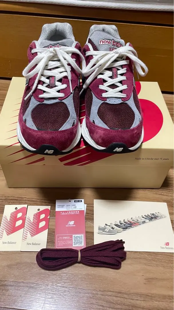 New Balance M990TF3 バーガンディ 27.5cm中古品 New Balance M990TF3 バーガンディ 27.5cm中古品 - メルカリ