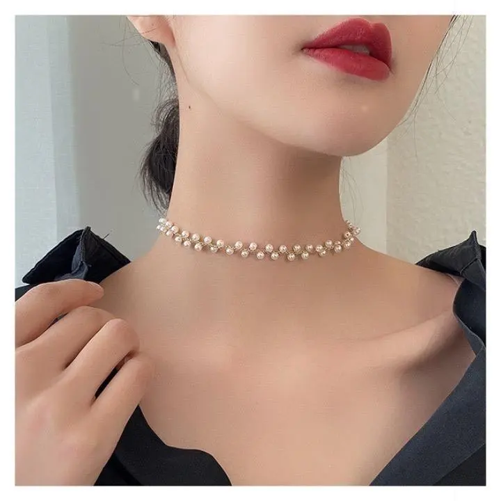 Thumbnail of 433 Necklace, Cute, Pearl, Dangles, Sparkly, Adult