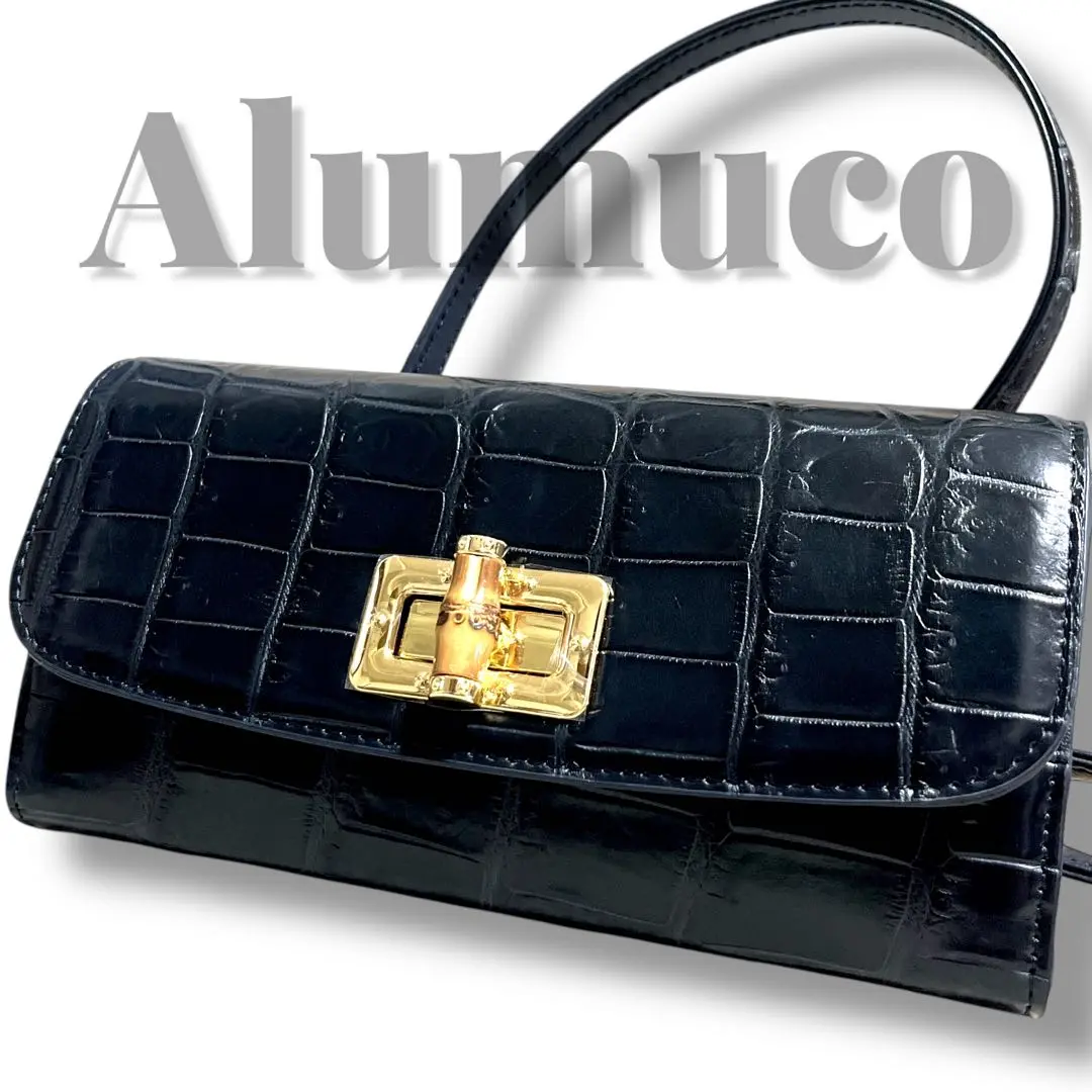Alumuco アルムコ 日本製 パイソン クロコダイル 長財布 未使用