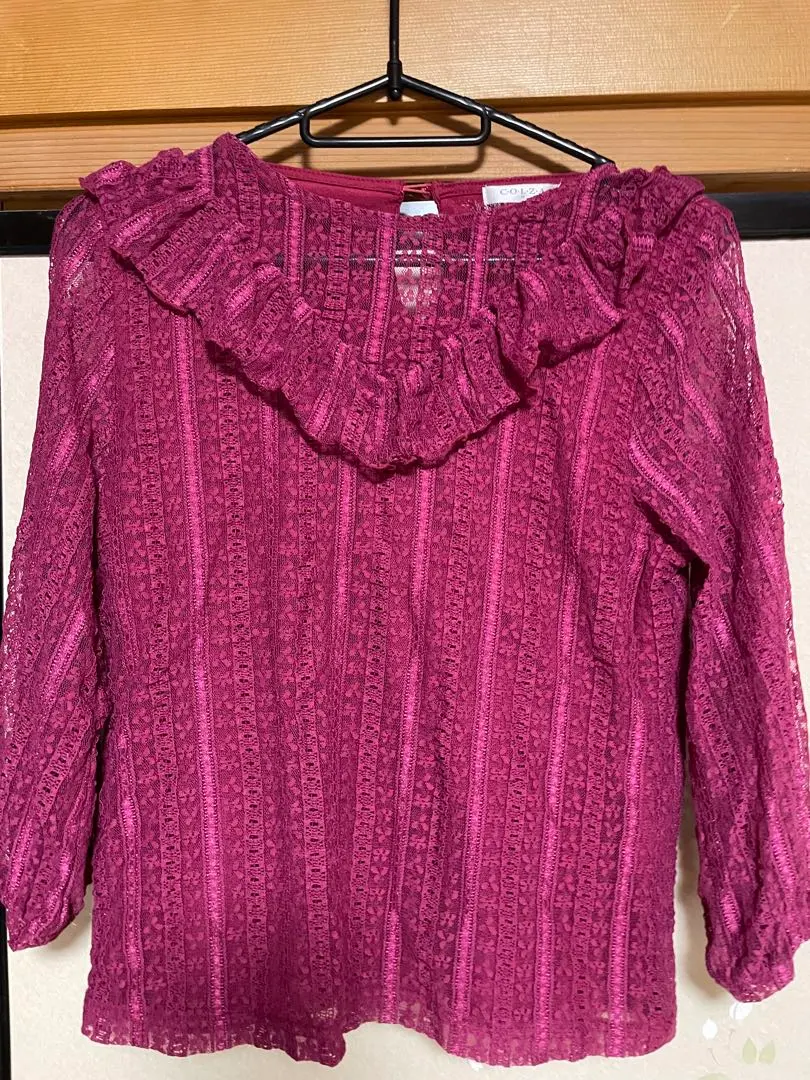 Thumbnail of 【Excellent Condition】Honeys Bordeaux Lace Top, Wine Red, Autumn Collection, Size M