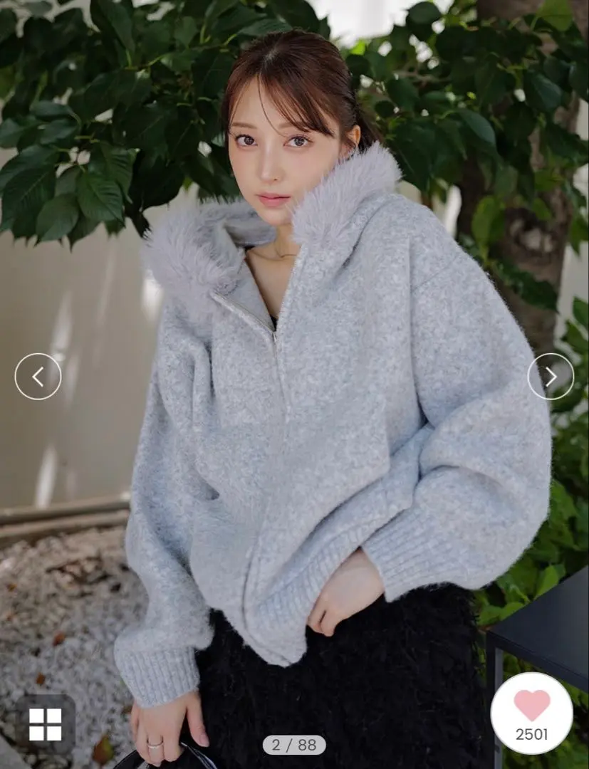 USAGI ONLINE限定】ファーニットフーディ（パーカー）｜SNIDEL