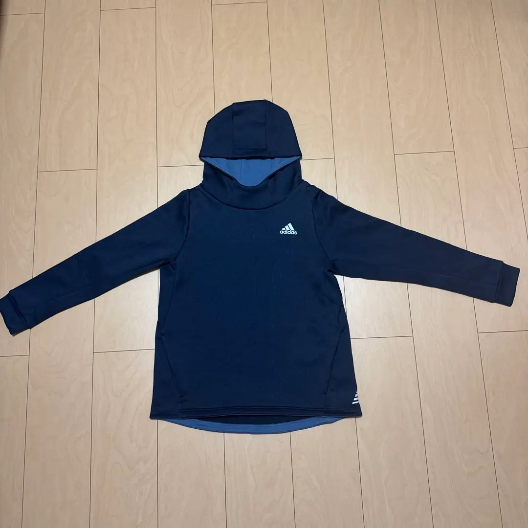 Thumbnail of Adidas navy hooded sweatshirt, junior size 160