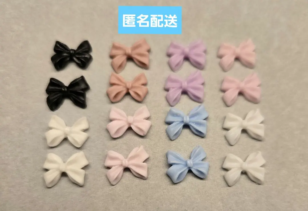 Thumbnail of c128 Colorful Pastel Ribbon Nail Parts Deco Parts