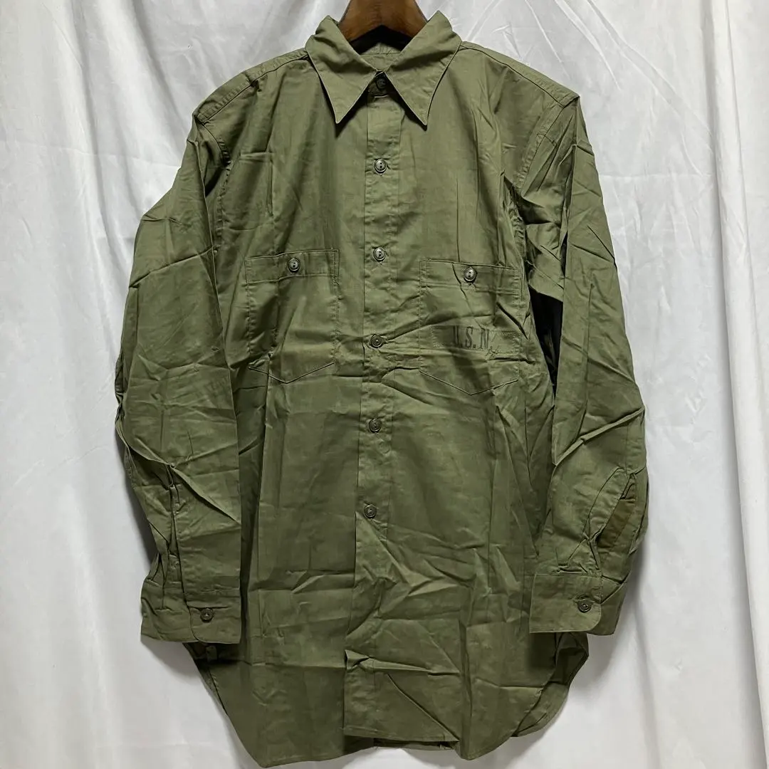 Thumbnail of US Army 40's USN Cotton Poplin Shirt N-3 dead stock