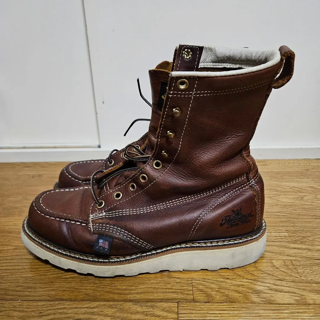 【新品未使用】Thorogood×BEAMS ソログッド ペコスブーツ US9 ☆Thorogood 814-4200 モックトゥワークブーツ US9D (24J5-9