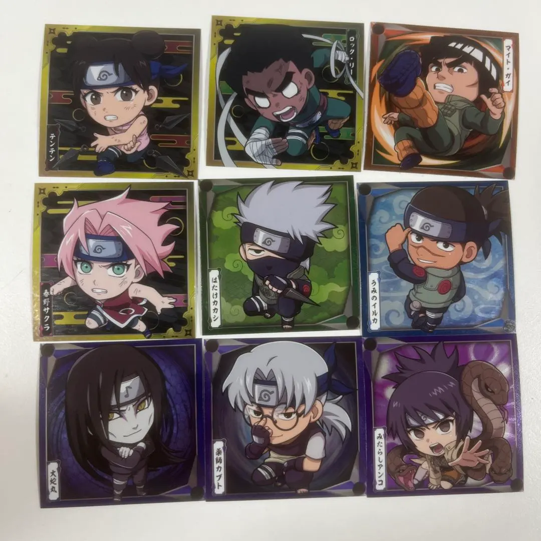 Thumbnail of Naruto Wafer Seals Set of 9 - D *Opened*
