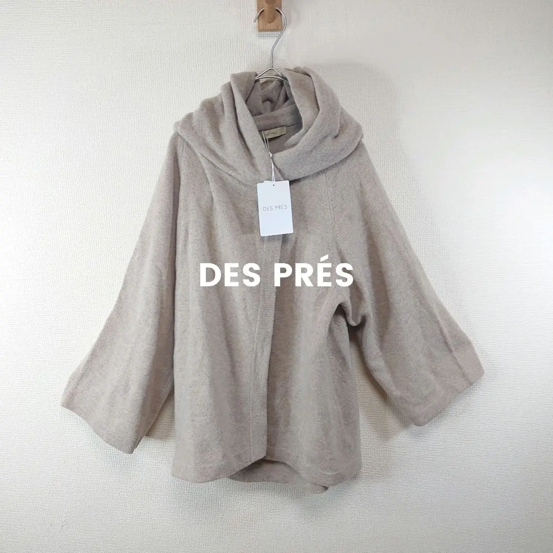 新品❤️デプレ DES PRES ポンチョ ケープコート カシミヤ100% S