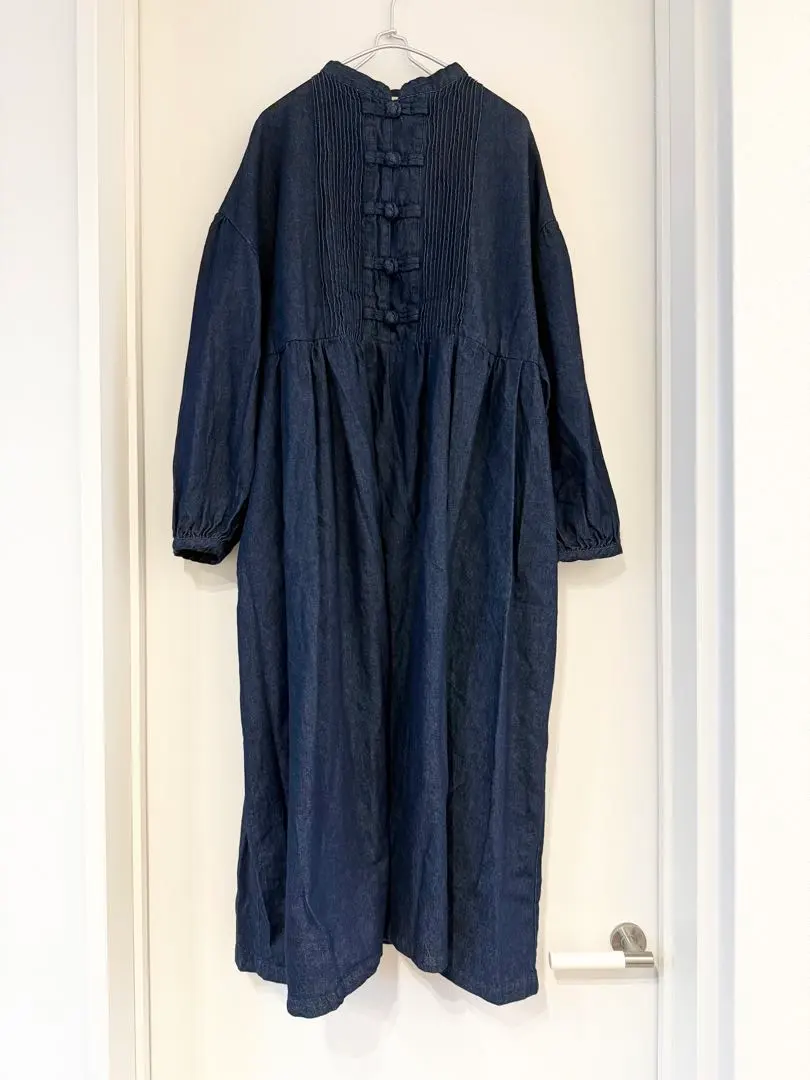 Thumbnail of dgy China denim dress, large size, L