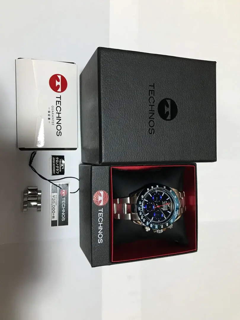 テクノス TECHNOS TSM401 クロノグラフ メンズ腕時計 美品 稼働品 腕時計 メンズ 時計 テクノス 防水 TECHNOS クロノグラフ TSM401