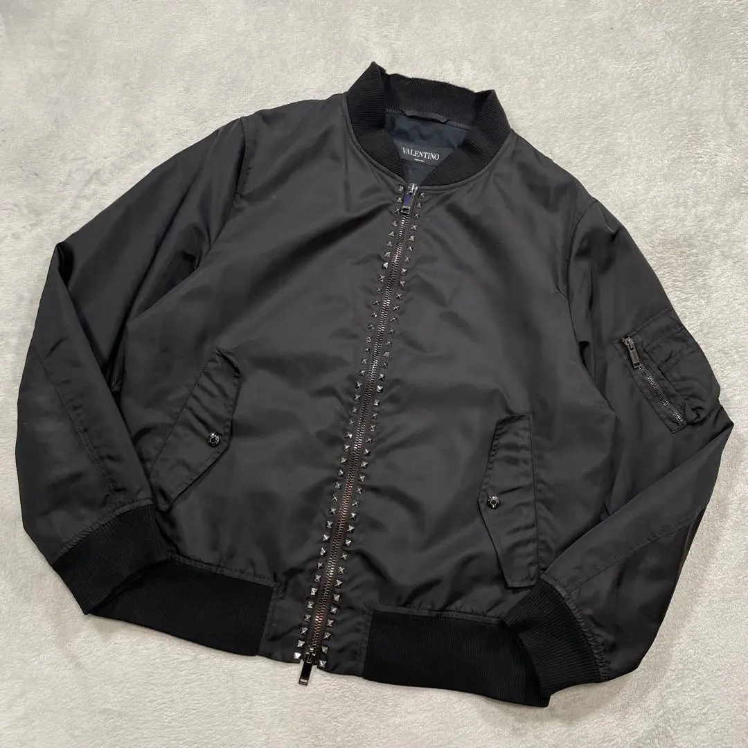 VALENTINO ロックスタッズ ボンバージャケット MA-1 ナイロン