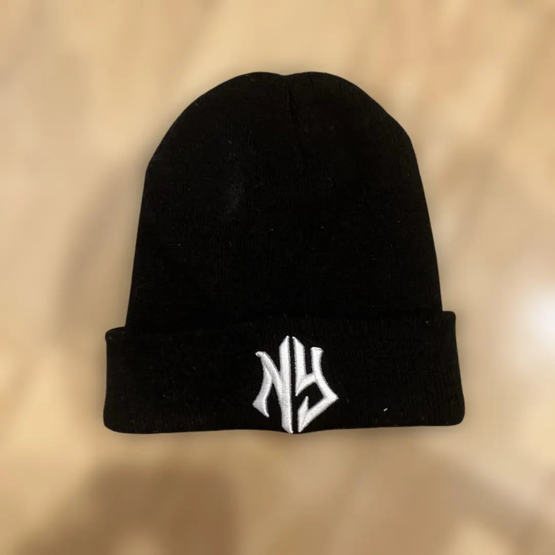 Thumbnail of Black Knit Beanie with NY Logo Embroidery