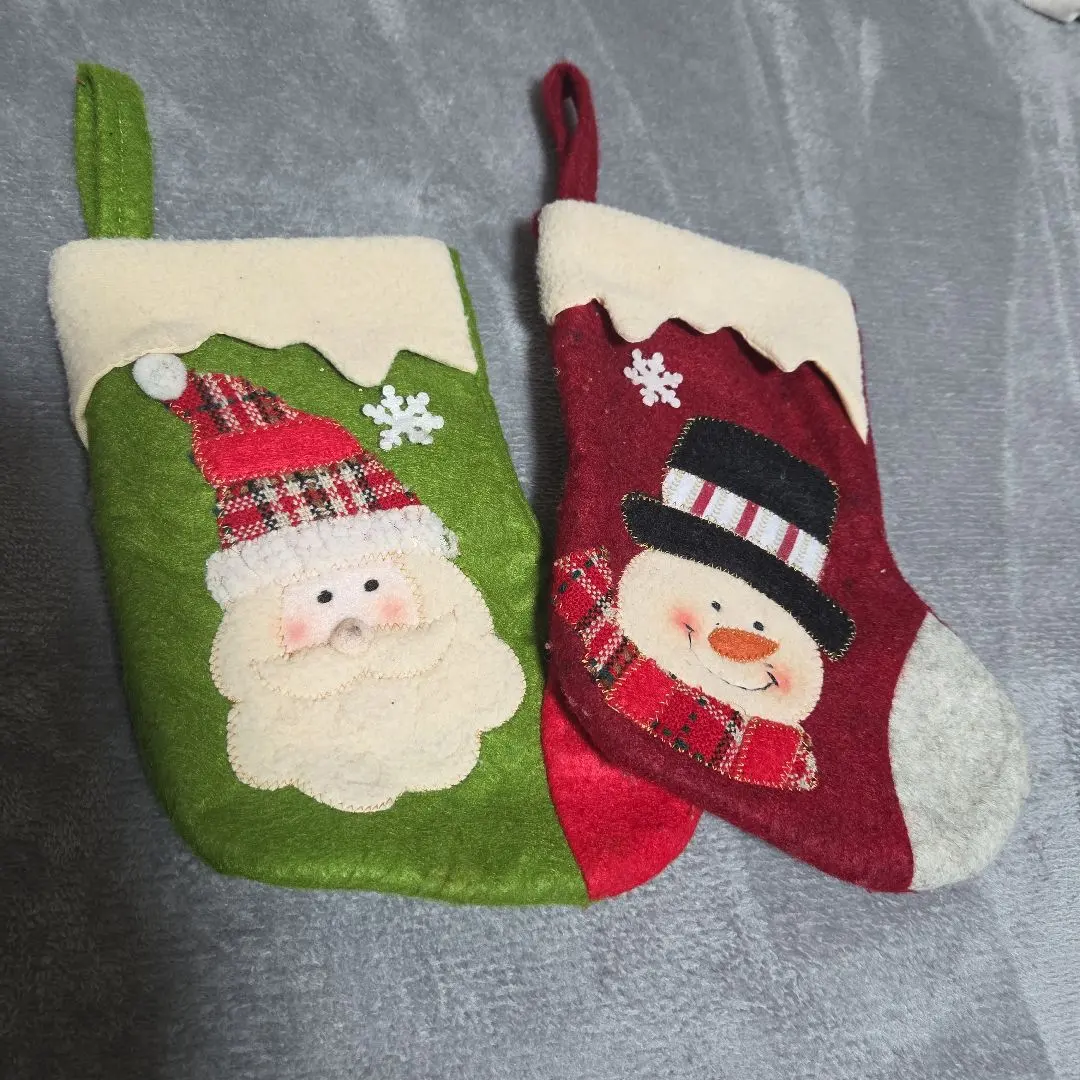 Thumbnail of Christmas stocking Santa snowman