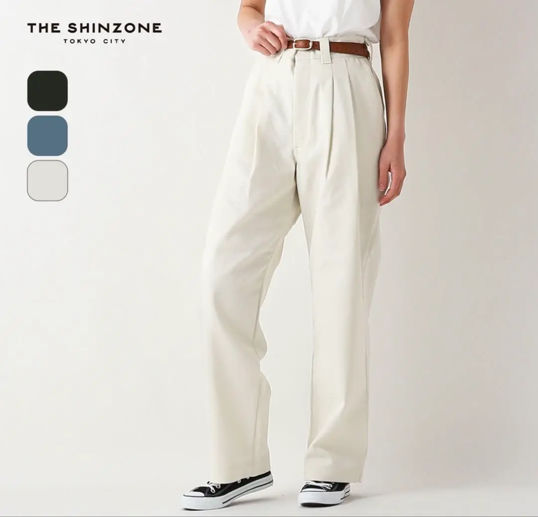 【美品. 廃盤カラー】THE SHINZONE トムボーイパンツ グリーン 美品. 廃盤カラー】THE SHINZONE トムボーイパンツ グリーン