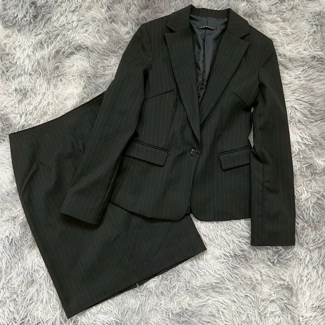 Thumbnail of Excellent Condition ✨ [INGNI] Black Striped Skirt Suit Set, Size M
