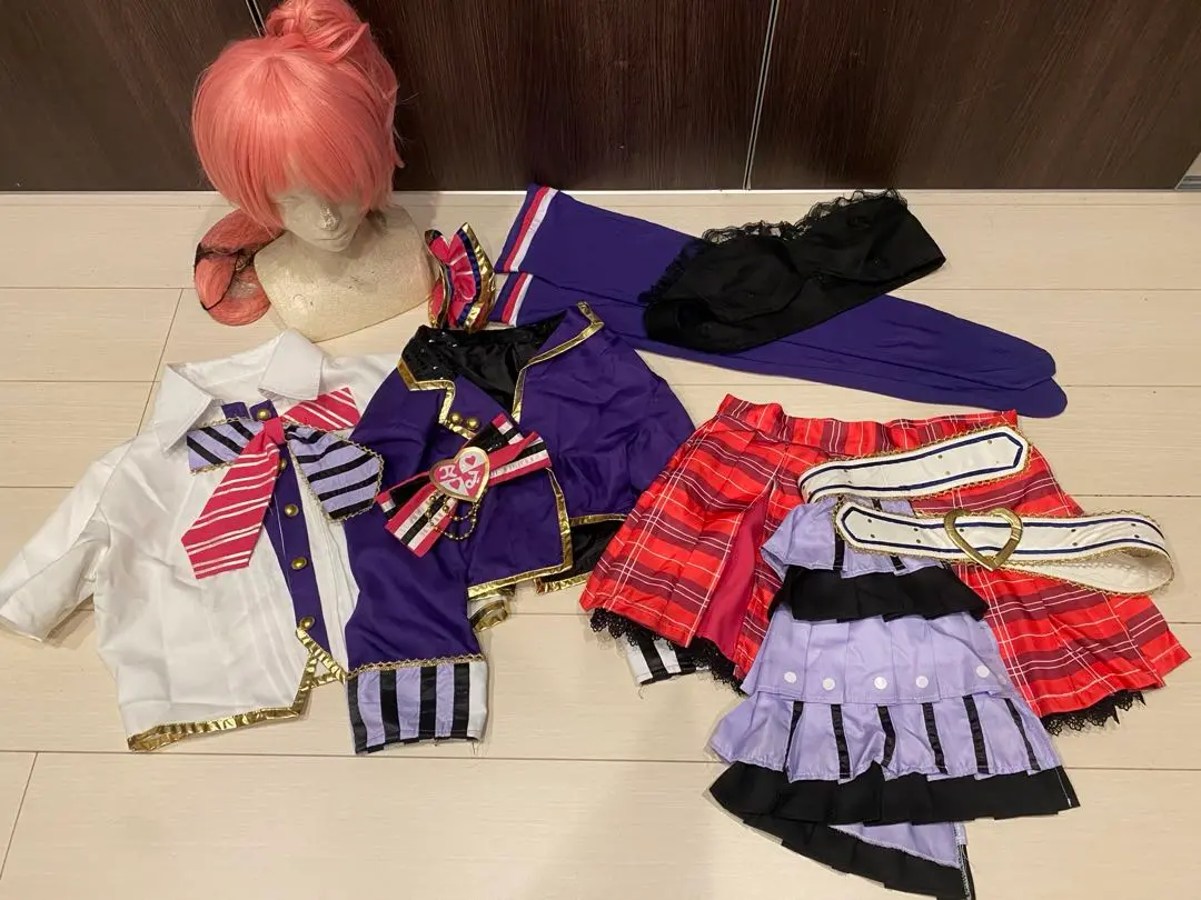 アイドルマスターシンデレラガールズ　城ヶ崎美嘉　制服　コスプレ衣装　ウィッグ付 アイドルマスター シンデレラガールズ デレステ LiPPS 城ヶ崎
