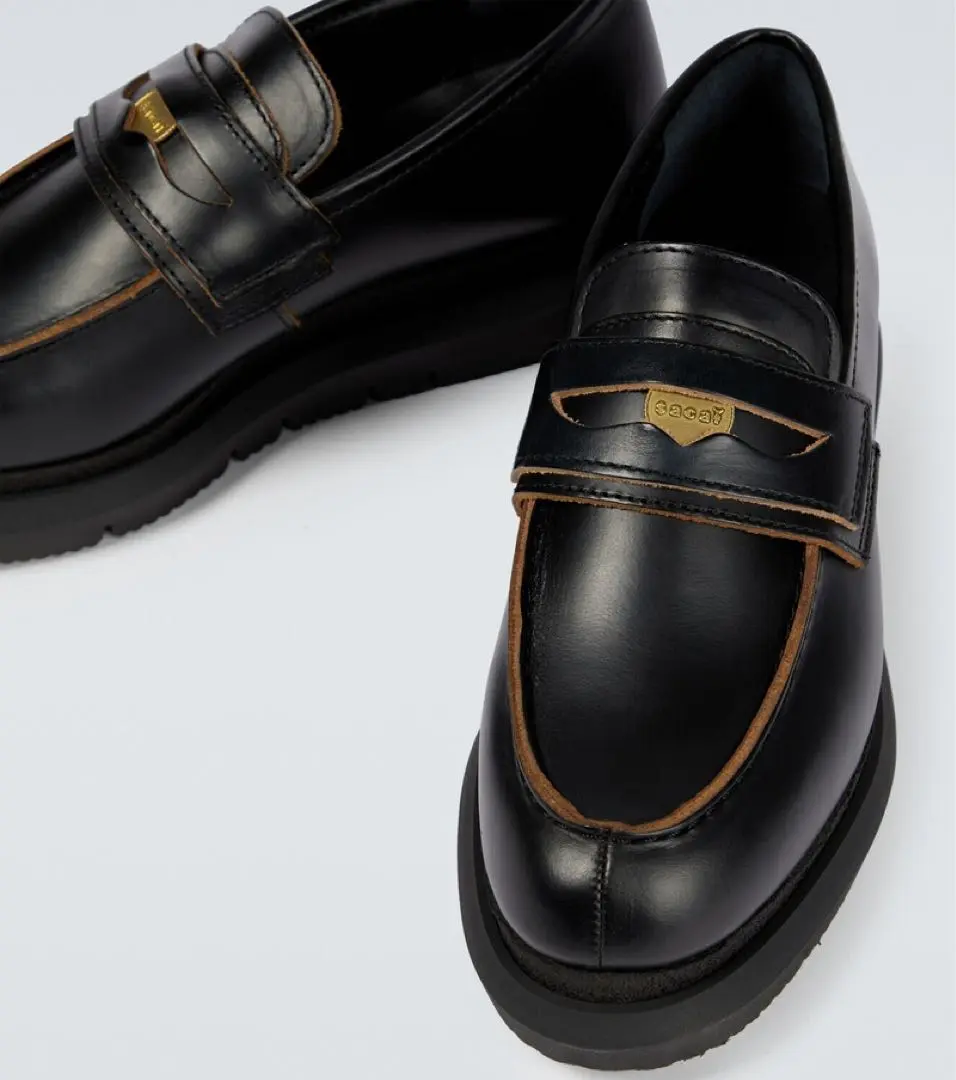 Sacai DOUBLE LOAFER 黒 21ー02519M Sacai DOUBLE LOAFER 黒 21ー02519M - メルカリ