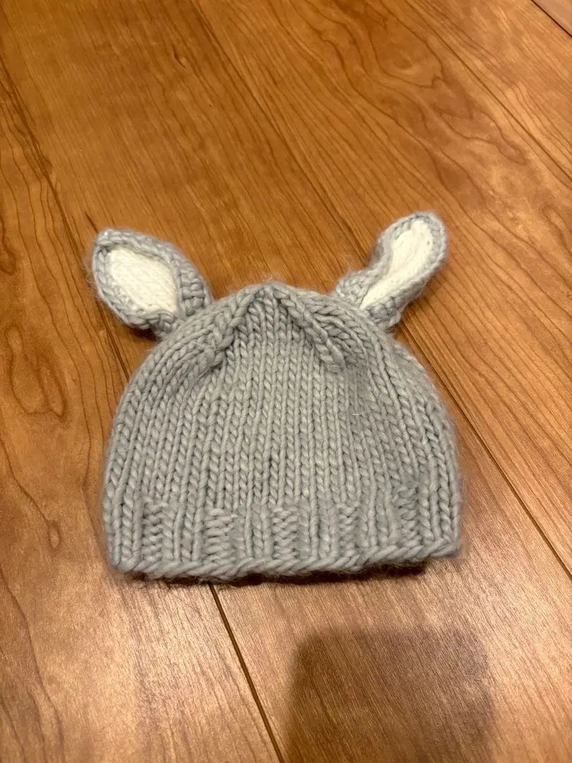 Thumbnail of THE BLUEBERRY HILL Gray Rabbit Hat X Small