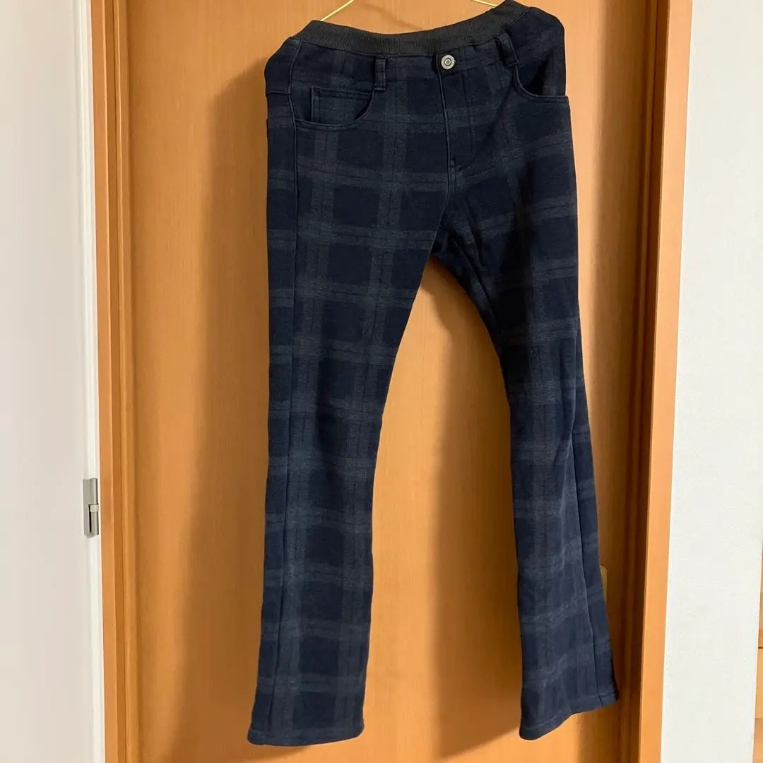 Thumbnail of Dark check pattern long pants, size 160