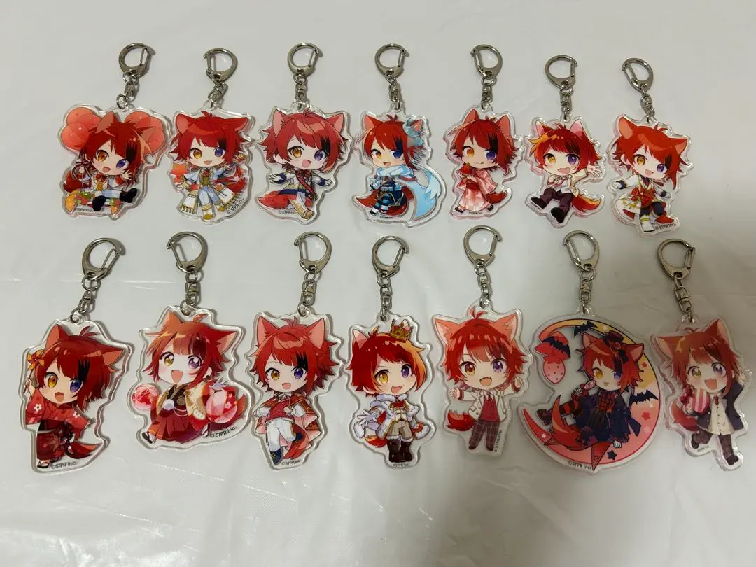 Thumbnail of StPri (Strawberry Prince) Rinu-kun acrylic keychains - set of 14