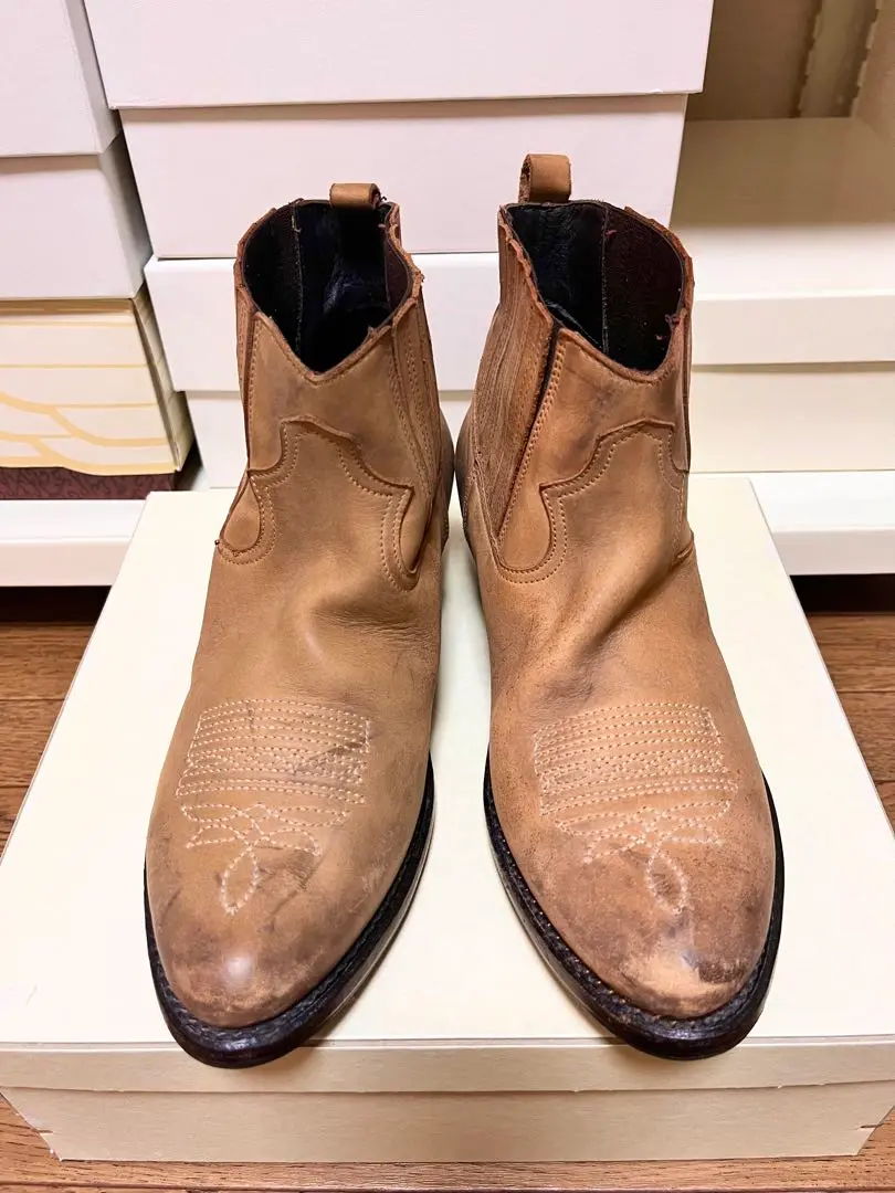 【美品】Golden Goose ゴールデングース ウエスタンブーツ 24cm GOLDEN GOOSE/ゴールデン グース】 SHORT BOOTS（ブーティ