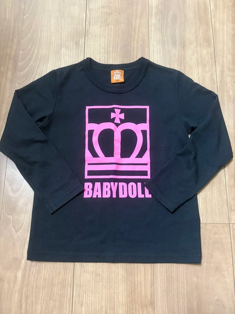 Thumbnail of BABYDOLL Black Long Sleeve Cut-and-Sew Top