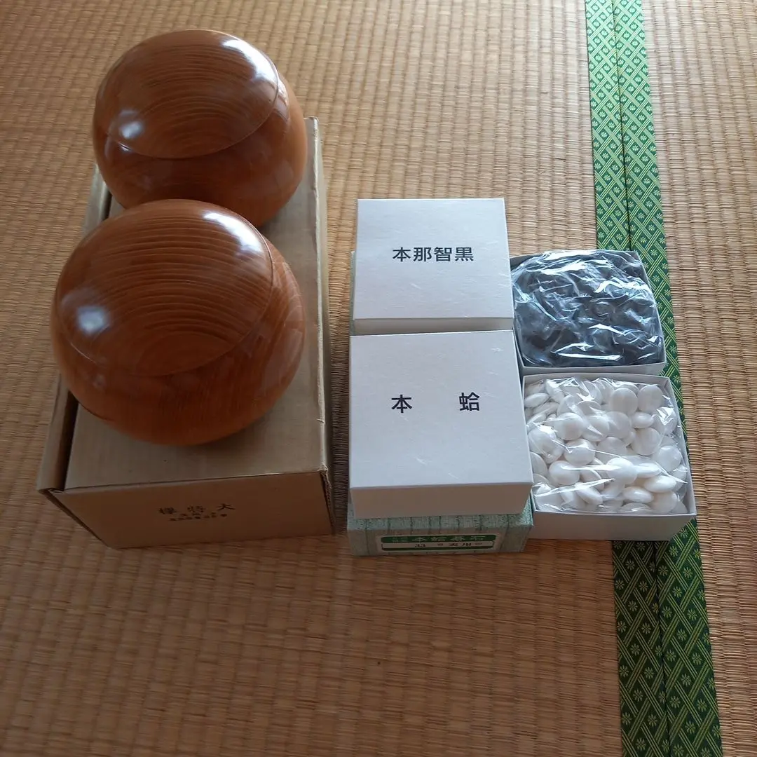 本桂　6寸　60号　碁石2種類付き　Y76 本桂 6寸 60号 碁石2種類付き Y76 - メルカリ