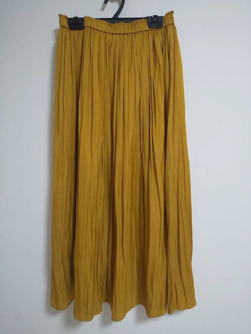 Thumbnail of Made in Japan Flare Skirt, Size M, Shiny Mustard