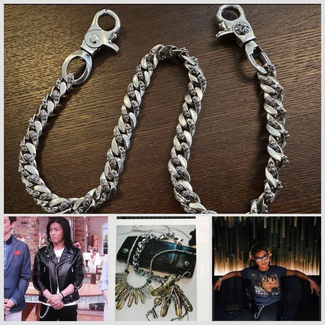 美品正規 CHROME HEARTS クリップチェーンファンシーロング913O