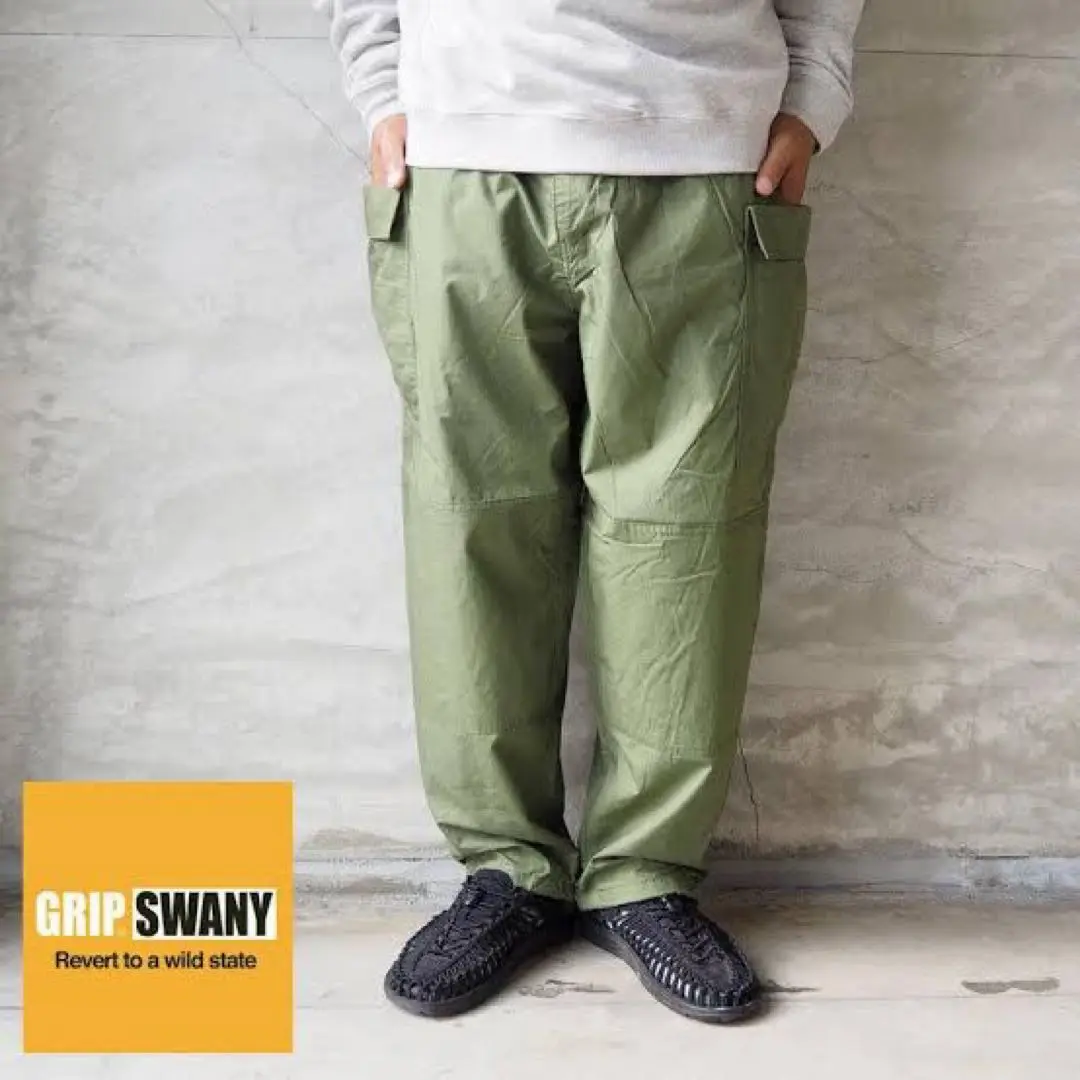 【美品】GRIP SWANY ワークパンツ GSP-15 XL オリーブグリーン 2025年最新】GRIP SWANY カラー：グリーン系 ワークパンツ